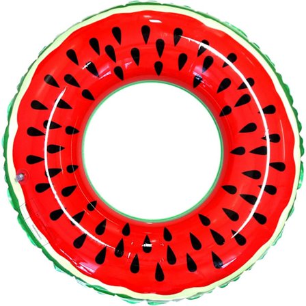 Oppustelig svømmering til børn, oppustelig svømmepølsflyder med vandmelon, oppustelig svømmepøl til små børn