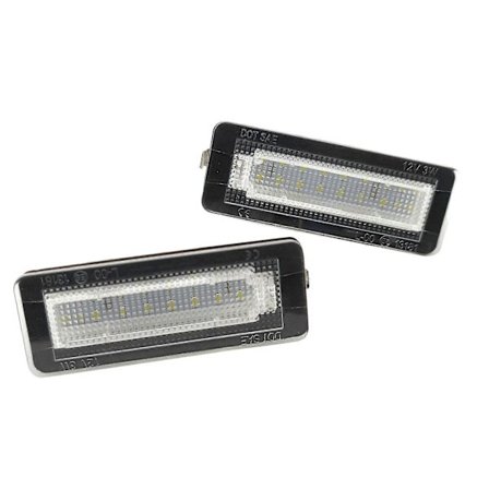 2 stk. Bil LED Nummerplade Lampe Til Benz Smart Fortwo Coupe Cabriolet 450 451 W450 W453 LED Nummerpladelys