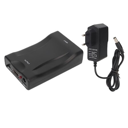 SCART til HD Multimedia Interface Adapter Understøtter 720p 1080P Output SCART Lyd Video Konverter Adapter 100‐240V