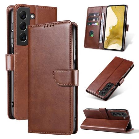 Samsung Galaxy S23 - Elegant Praktiskt Plånboksfodral Dark brown