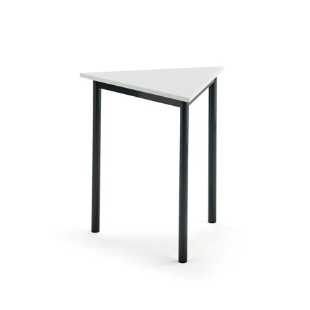 Tisch BORÅS TRIANGEL, 700x700x720 mm, Laminat weiß, anthrazit