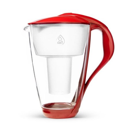 Dafi glasfilterkande 2L - rød