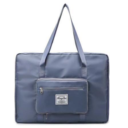 Bærbar Bagasjepose Oppbevaring Sammenleggbar Hjem Flyttebag Tørr Våt Separasjon Gym Bag Blue