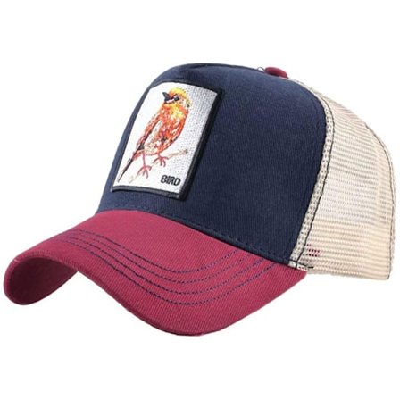 Unisex Animal Mesh Trucker Hat Snapback Broderad Patch Ba