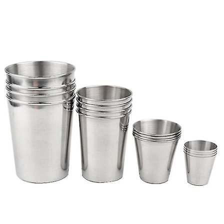 Husholdnings Stål Metal Ølkop Vin Kopper Kaffe Kop Termokrus Te Mælk Kopper Hjem Drikkware 30ml/70ml/180ml/320ml