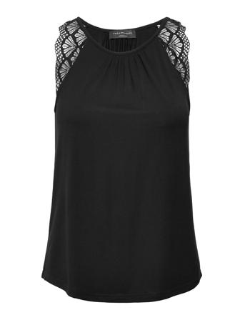 Top T-shirts & Tops Sleeveless Svart Rosemunde