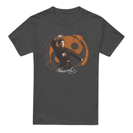 Bruce Lee Unisex Vuxen Jeet Kun Do Pose Heather T-Shirt 3XL Cha