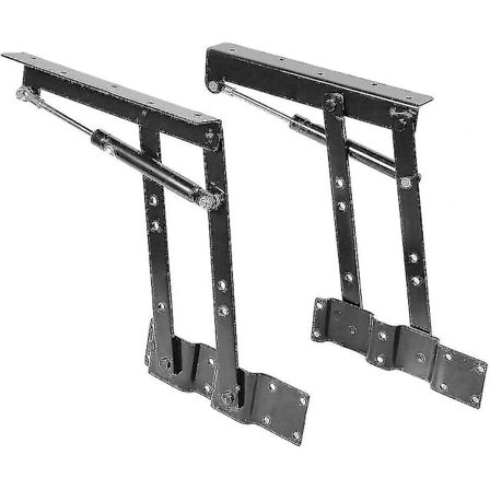 2 stk. Foldbar Løftemekanisme til Møbler Tilbehør Bord Fastgørelseshængsel (sort)