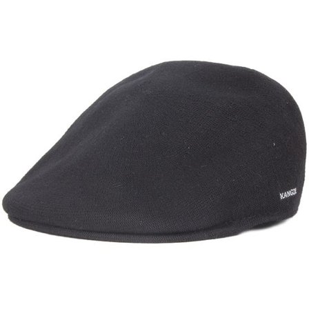 Kangol - Svart flatcap Keps - bamboo 507 Black @ Hatstore