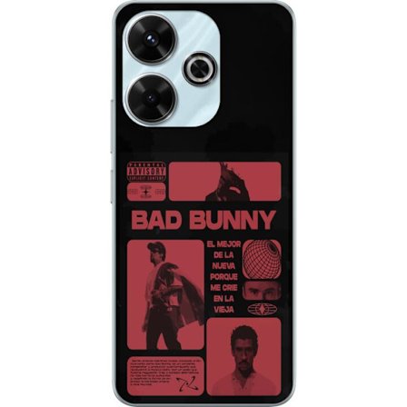 Kompatibelt Mobildeksel til Xiaomi Redmi 13 Bad Bunny NFL-inspirert skjoldlogo med amerikansk fotball og stjerner