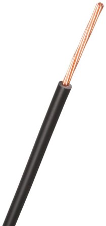 Nexans FQ Easy Installasjonskabel H07Z1-R, 450/750 V 1 x 1,5 mm², svart, Stikkontakter & kabler