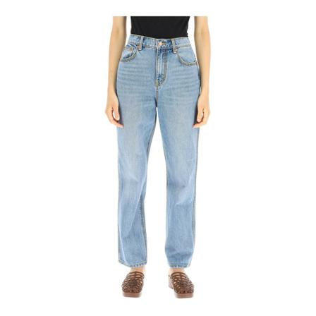 Tory Burch high-waisted straight-cut jeans , Blauw , Dames , Maat: W26