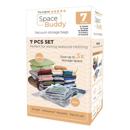 Space Buddy Vacuum poser 7-pak