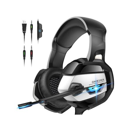 Gaming Headset Ps5 Ps4 Xbox One Pc 7.1 Surroundljud Basisolering Brusreducerande Mikrofon Stereo YEMAESRE