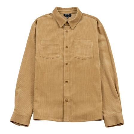 A.p.c. - Skjortor - Beige - Herr - Storlek: M, Herr, Storlek: M