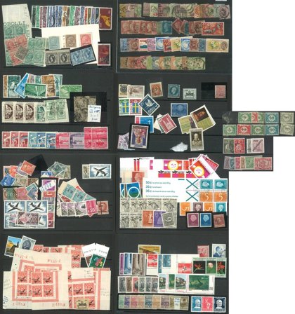 Hele verden - Postfrisk, ubrugt og stemplet