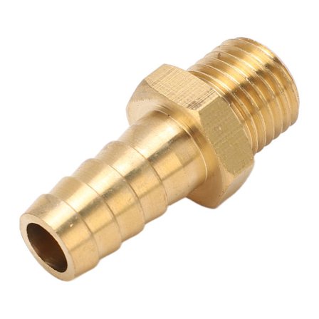 Mässing Taggkoppling Rak Slanganslutning för Luft Bränsle Rör Gasledning 7/16in M14x1.5