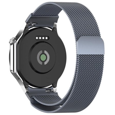 Oppo Watch X / Oneplus Watch 2 kellohihnan korvaava magneettinen Milanon kellohihna - Tummanharmaa