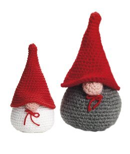 Luvtomtar och korg med kantareller