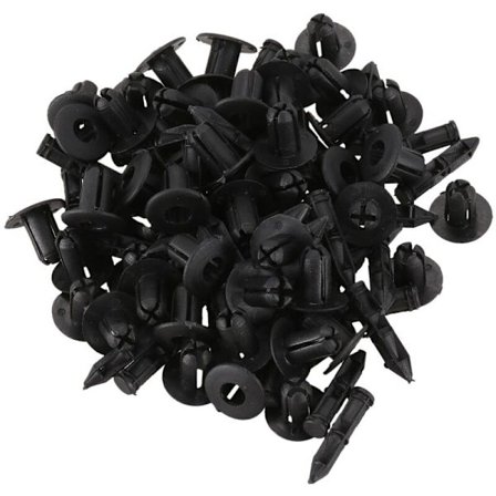 6mm x 12mm Plastnitter Bil Push Clips 50 Stykker