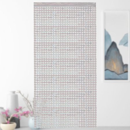 2m Vägg Bakgrund Gardin Skimmer Fyrkantiga Bakgrunder SILVER