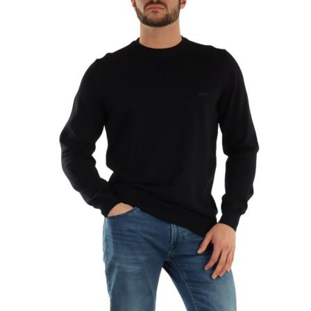 Boss, Shirts crew Niebieski, Mężczyzna, Rozmiar: M