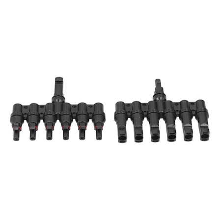 6-veis solcellepanelgrenkontakt, vanntett hann- og hunnkabelkontakt