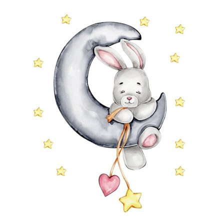 Väggdekor Sleeping Animal on Moon 9 9