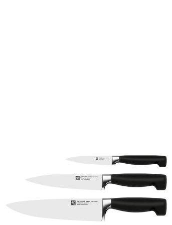 Zwilling Knivset Four Star 3-Delar - Black - ONE SIZE