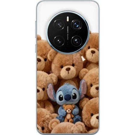 Yhteensopiva Puhelinkuori Honor Honor Magic7 Pro Suloinen ja turvallinen kuvitus Stitchin ympäröimänä, jossa on pehmoja luoden lämpimän ja leikk