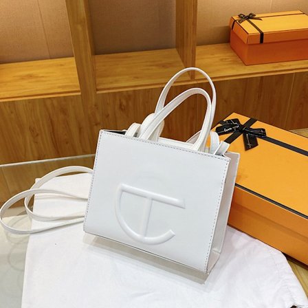 Axelväska Dam Retro Casual Mode Liten 20cm-vit