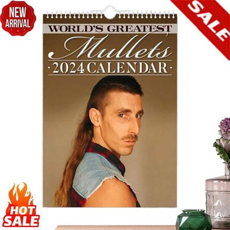 Morsom kalender for 2024, den beste Mullet-kalenderen i verden