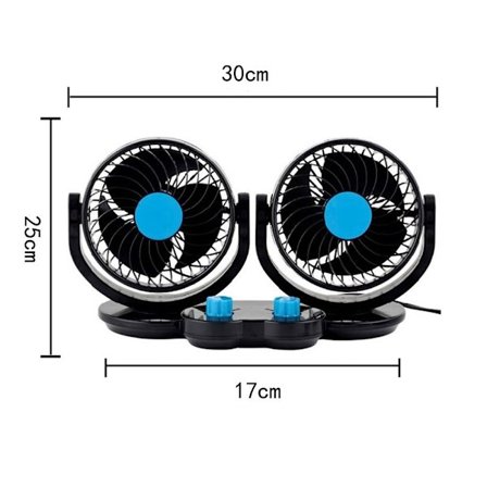 Auton kaksipäinen tuuletin Auton tuuletin DUAL HEAD-12V DUAL HEAD-12V