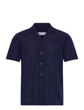 The Resort Co. | Seersucker Resort Shirt Navy | XL