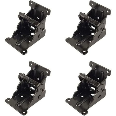 Itselukittuvat taittosaranat, 4 kpl Keittiökaapin taittosarana, teräslevy 90 asteen jalka Taitettava sarana, lukitusjatke