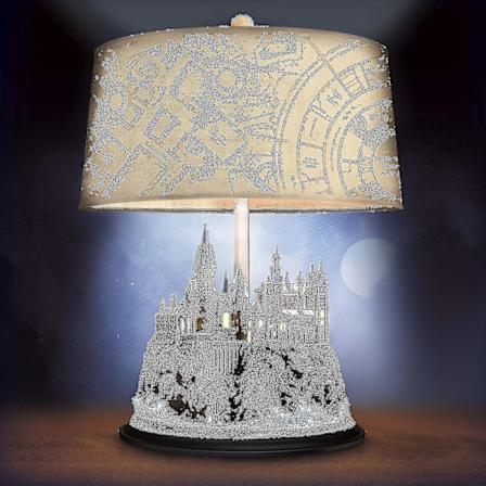 2024 The Bradford Exchange Harry Potter Hogwarts Slott Ljusgivande Skulptur Bordlampa