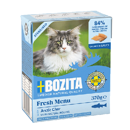 Bozita Katt - Sterilisert røye i saus Tetra 370g - Katt - Kattefôr & kattemat - Våtfôr og våtmat - ZOO.no