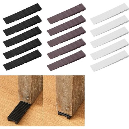 15-pakning - Møbelutjevningsshims, Flerbruks kile-shims - Snap-on installasjon (flerfarget) 100X19.5X8mm