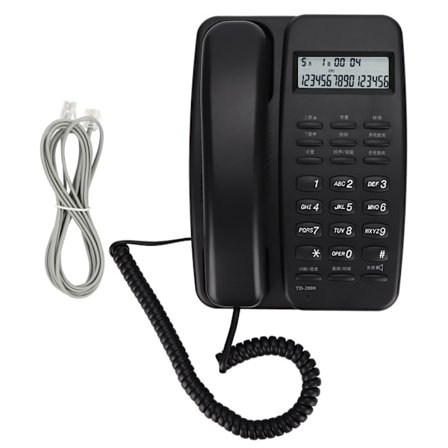 Hjemmetelefon med ledning, ringe-ID, bordtelefon, fasttelefon, Philips Td-2808