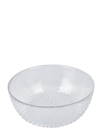Raw Glass Beads Clear - Bowl Home Tableware Bowls Serving Bowls Nude Aida