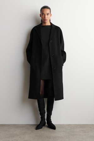 COS Sukienka Mini Z Wełną Merino in Czarny