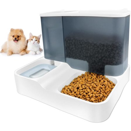 IC 2-i-1 automatisk mat- og vanndispenser for små kjæledyr - 3L - Blå