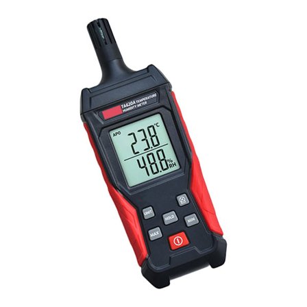 Digitalt Hygrometer Termometer Våt Pære med Bakgrunnsbelyst Data Hold