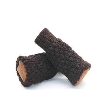 Tan 24-pack halkfria stolsstrumpor, stolsben, stolsben, stickade