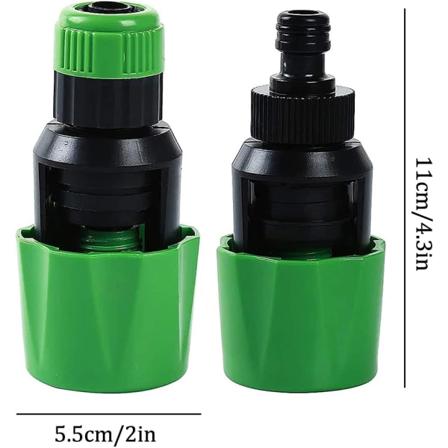 Universal Kranadapter, 2 st Krankopplingar, Justerbar Pla