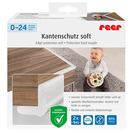 Reer Blød KantbeskyttelseHvid, Børn & Forældre, Babyudstyr, Sikkerhed