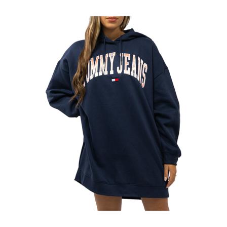 Tommy Jeans Short Dresses , Blauw , Dames , Maat: M