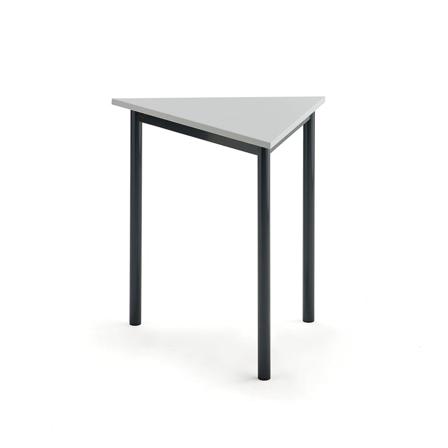 Tisch SONITUS TRIANGEL, 800x700x720 mm, Hochdrucklaminat grau, anthrazit