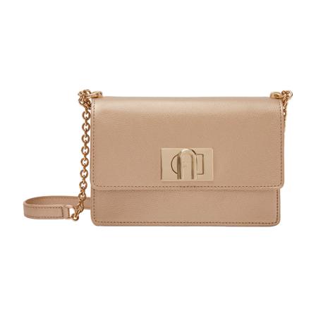Furla Cross Body Tass , Beige , Dames , Maat: ONE Size Schoudertassen