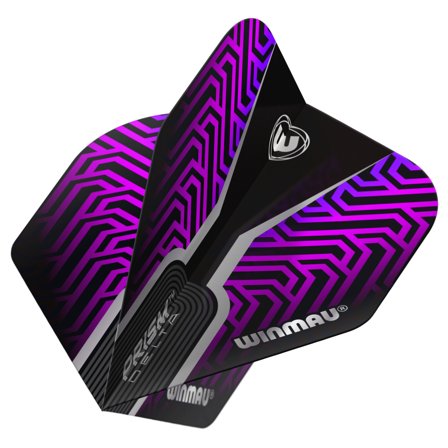 Winmau Darts Flights Kairos Purple Prism Delta Standard 3 Sets 9 Flights Translucent Design Professional